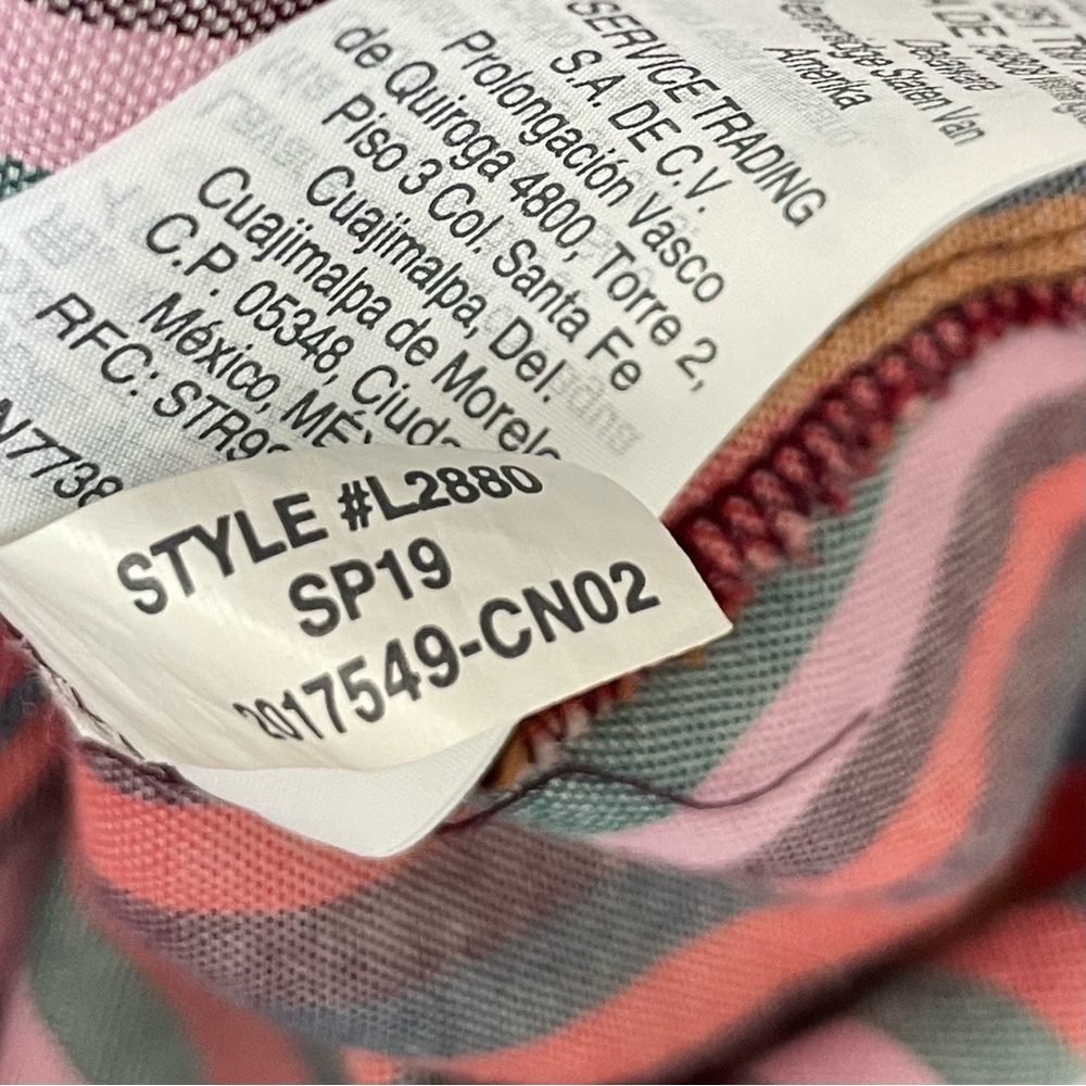 Madewell Courier Rainbow Striped Cotton Button Back Shirt Top - 35837 - Picture 11 of 11